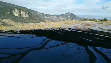 云南哈尼梯田。