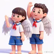 旺仔盼仔掺着喝