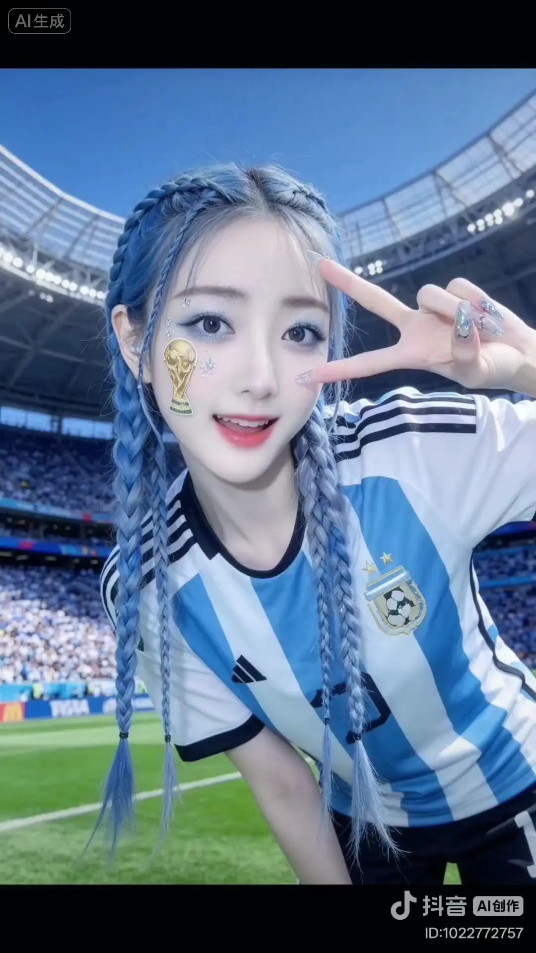 #世界杯应援妆轻松get